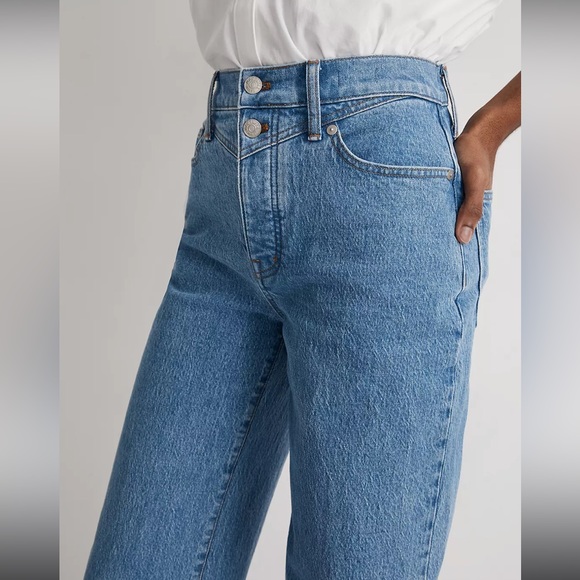 COPY - Madewell the perfect vintage wide-leg Jean in harden wash button fly edi… - Picture 8 of 16